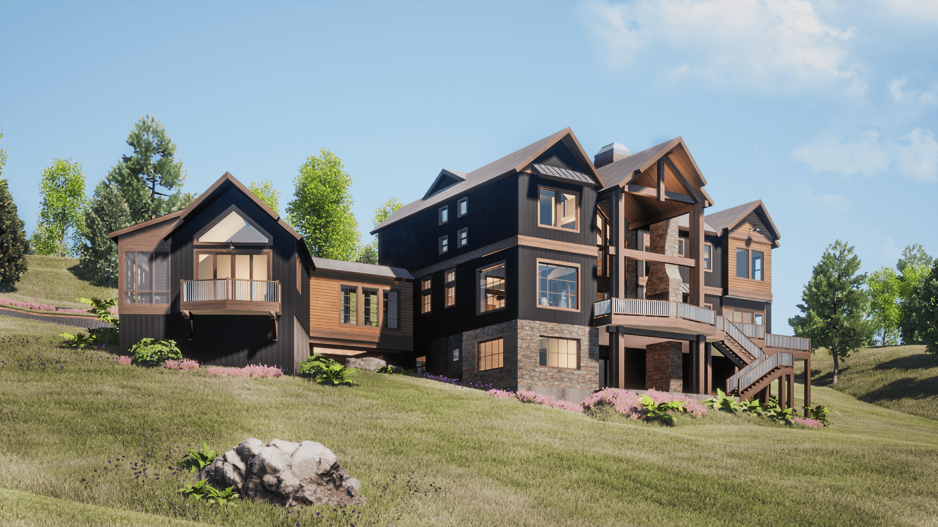 Thumbnail for Luxury Mountain Cabin Apartments With Private Library